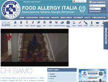 Tablet Screenshot of foodallergyitalia.org